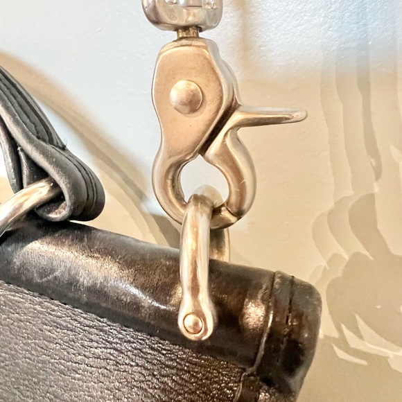 Vintage Black & Silver Nickel COACH Willis Bag 9927 - Picture 3 of 16